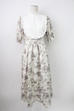 画像1: m petit by misako / AM*トワルドジュイワンピース S アイボリー T-26-02-07-006-LO-OP-SA-ZT