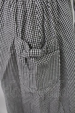 画像5: PINK HOUSE / ギンガムチェックフリルジャンパースカート  黒Ｘ白 T-26-02-07-009-LO-OP-SA-ZT