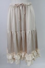 画像1: axes femme kawaii / ミディフリルペチスカート M アイボリー T-26-02-07-010-AX-SK-SA-ZH (1)