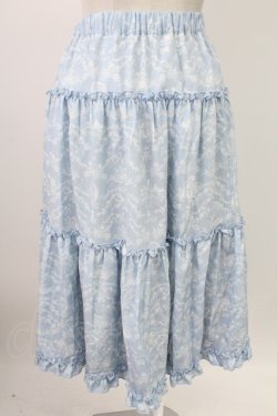 画像2: m petit by misako / NINA'S RVパニエスカート S サックスＸアイボリー T-26-02-07-011-LO-SK-SA-ZT