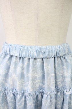 画像3: m petit by misako / NINA'S RVパニエスカート S サックスＸアイボリー T-26-02-07-011-LO-SK-SA-ZT