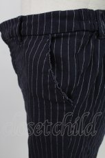 画像3: axes femme / ストライプ柄テーパードパンツ M ネイビー T-26-02-07-013-AX-PA-SA-ZT583 (3)