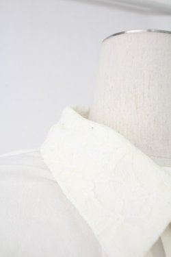 画像8: axes femme / メロディ刺繍ケープ袖ブラウス M ホワイト T-26-02-07-001-AX-BL-SA-ZT