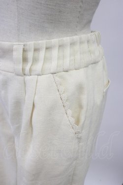 画像3: axes femme / 裾ボタンパンツ M キナリ T-26-02-08-026-AX-PA-SA-ZT