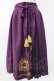 画像1: axes femme / アラジン刺繍ミディスカート M パープル T-26-02-08-031-AX-SK-SA-ZT (1)