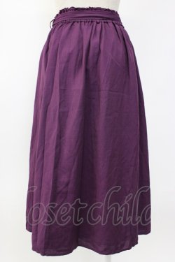 画像2: axes femme / アラジン刺繍ミディスカート M パープル T-26-02-08-031-AX-SK-SA-ZT