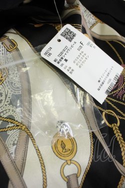 画像5: axes femme / 柄切替シャツワンピース  黒 T-26-02-08-003-AX-OP-SA-ZT