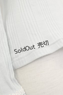 画像6: axes femme / レースカラーテレコカットソー  サックスＸ白 T-26-02-08-004-AX-TO-SA-ZT