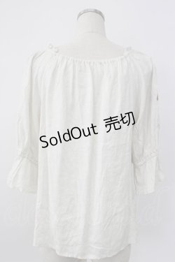 画像2: axes femme / アラジン/刺繍トップス M ホワイト T-26-02-08-008-AX-TO-SA-ZT583