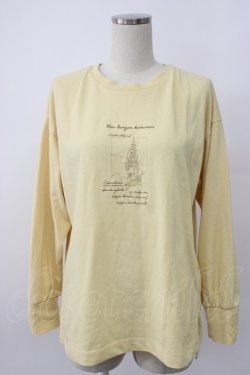 画像1: axes femme / アソート刺繍Tシャツ  イエロー T-26-02-08-009-AX-TS-SA-ZT