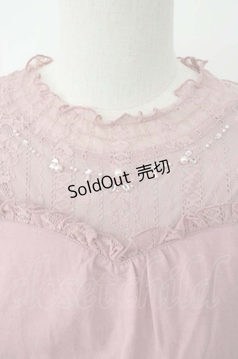 画像3: axes femme / ボリューム袖トップス  ピンク T-26-02-08-010-AX-TO-SA-ZT583 (3)