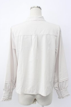 画像2: axes femme / 繊細レース×ボウタイブラウス  ベージュ T-26-02-08-011-AX-BL-SA-ZT