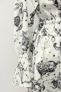 画像4: axes femme NOSTALGIE / 星座柄スキッパーワンピース M ホワイト T-26-02-08-002-AX-OP-SA-ZT