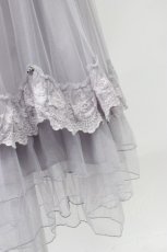 画像3: axes femme / ローズ付ドレープチュールスカート  ラベンダー T-26-02-08-022-AX-SK-SA-ZT583 (3)