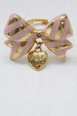 画像4: Angelic Pretty / Sweetストライプリボンリング  ピンク T-26-02-10-029-AP-AC-SA-ZT