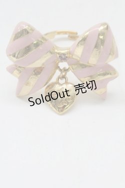 画像4: Angelic Pretty / Sweetストライプリボンリング  ピンク T-26-02-10-029-AP-AC-SA-ZT575F005