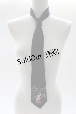 画像1: MAM / 音符刺繍ネクタイ  黒Ｘピンク T-26-02-10-030-LO-ZA-SA-ZT575F005