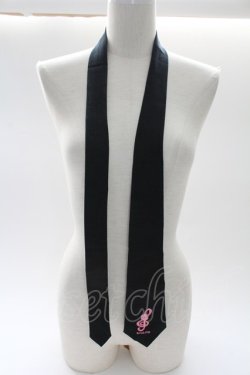画像3: MAM / 音符刺繍ネクタイ  黒Ｘピンク T-26-02-10-030-LO-ZA-SA-ZT