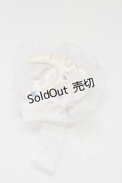 画像1: Nile Perch / ワッペン バレッタ&ブローチ   白 T-26-02-10-033-LO-AC-SA-ZT