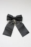 LOLITAその他(お買取対象外) / チェーンクロスリボンクリップ  黒Ｘシルバー T-26-02-10-034-LO-AC-SA-ZT
