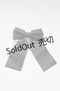 LOLITAその他(お買取対象外) / チェーンクロスリボンクリップ  黒Ｘシルバー T-26-02-10-034-LO-AC-SA-ZT575F005