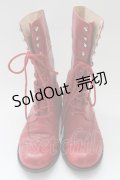 PINK HOUSE / 編み上げブーツ L レッド T-26-02-10-036-LO-SH-SA-ZT
