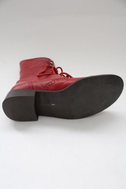 画像4: PINK HOUSE / 編み上げブーツ L レッド T-26-02-10-036-LO-SH-SA-ZT