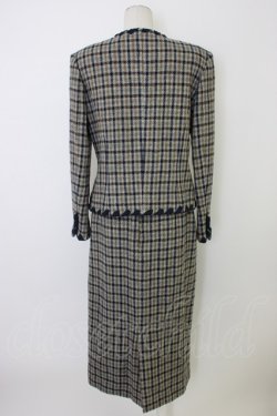 画像2: KANEKO ISAO / ぽんぽん使いチェックセットアップ  ブルー系 T-26-02-10-001-EL-TO-OW-ZT