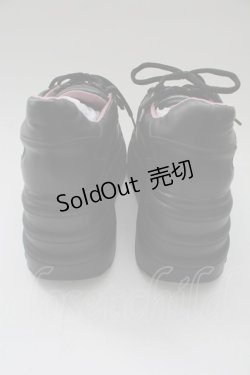 画像6: YOSUKE / 厚底レースアップスニーカー 25.0cm ブラック T-26-02-10-037-PU-SH-OW-ZT
