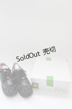 画像18: YOSUKE / 厚底レースアップスニーカー 25.0cm ブラック T-26-02-10-037-PU-SH-OW-ZT