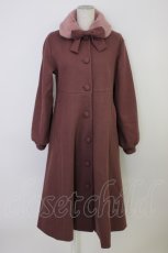 画像1: m petit by misako / AM*リボンコート M ピンク T-26-02-10-005-LO-CO-SA-ZTC035 (1)