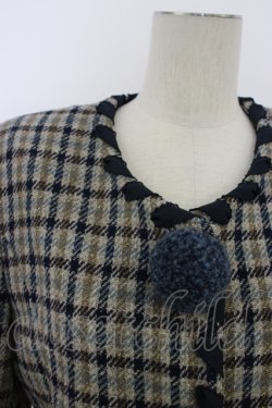 画像3: KANEKO ISAO / ぽんぽん使いチェックセットアップ  ブルー系 T-26-02-10-001-EL-TO-OW-ZT