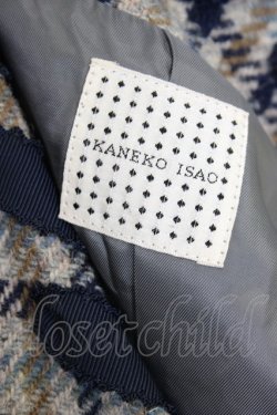 画像4: KANEKO ISAO / ぽんぽん使いチェックセットアップ  ブルー系 T-26-02-10-001-EL-TO-OW-ZT