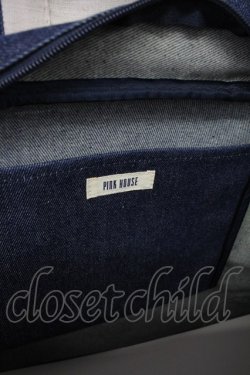 画像6: PINK HOUSE / テディベア刺繍ブリーフケース  インディゴ T-26-02-10-016-LO-BG-SA-ZT