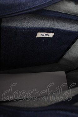 画像7: PINK HOUSE / テディベア刺繍ブリーフケース  インディゴ T-26-02-10-016-LO-BG-SA-ZT