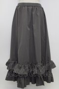 FLC / 皆方由衣コラボ/ティアードスカート L グレー T-26-02-15-003-LO-SK-SA-ZT