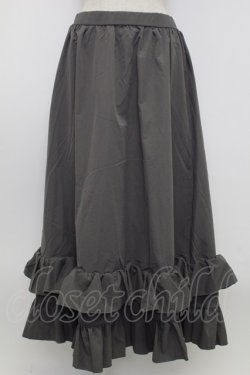 画像1: FLC / 皆方由衣コラボ/ティアードスカート L グレー T-26-02-15-003-LO-SK-SA-ZT