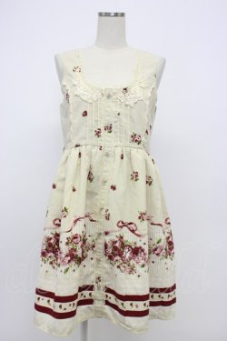 画像1: axes femme / フローラルメルヘン柄ワンピース M キナリ T-26-02-15-034-AX-OP-SA-ZT