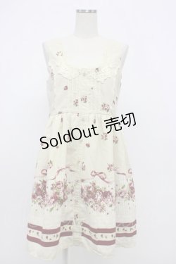 画像1: axes femme / フローラルメルヘン柄ワンピース M キナリ T-26-02-15-034-AX-OP-SA-ZT