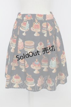 画像2: Jane Marple / アニバーサリーケーキミニスカート  ネイビー T-26-02-15-004-JM-SK-SA-ZT