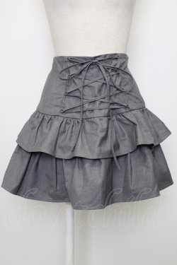 画像1: jouetie / レースアップティアードミニスカパン M グレー T-26-02-15-006-EL-SK-SA-ZT