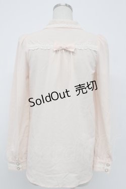 画像2: Ank Rouge / ストライプ柄切替ブラウス  ピンク T-26-02-15-001-CA-BL-SA-ZT543