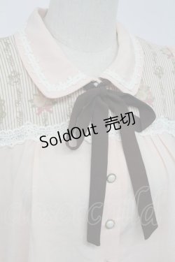 画像3: Ank Rouge / ストライプ柄切替ブラウス  ピンク T-26-02-15-001-CA-BL-SA-ZT543