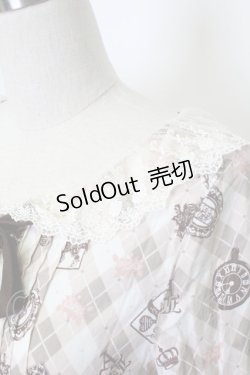 画像4: Ank Rouge / トランプ柄長袖ブラウス M ピンク T-26-02-15-009-CA-BL-SA-ZT543