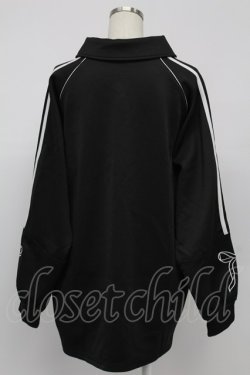 画像2: Honey Cinnamon / Honey Kitten袖ラインユニフォームトップス  黒Ｘ白 T-26-02-15-012-LO-JA-SA-ZT