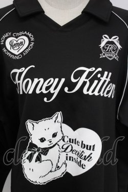 画像3: Honey Cinnamon / Honey Kitten袖ラインユニフォームトップス  黒Ｘ白 T-26-02-15-012-LO-JA-SA-ZT