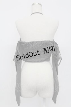 画像2: Melt the lady / strap cover tops  グレー T-26-02-15-014-PU-TO-SA-ZT548