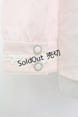 画像5: Ank Rouge / ストライプ柄切替ブラウス  ピンク T-26-02-15-001-CA-BL-SA-ZT543