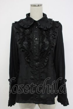 画像1: ALICE and the PIRATES / 「BABY仕掛けのFairy tale〜Pop-up Labyrinthへようこそ〜」ブラウス  黒 T-26-02-15-016-PA-BL-SA-ZT