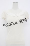 LODISPOTTO / 襟付き半袖プルオーバー M アイボリー T-26-02-15-019-LO-TO-SA-ZT
